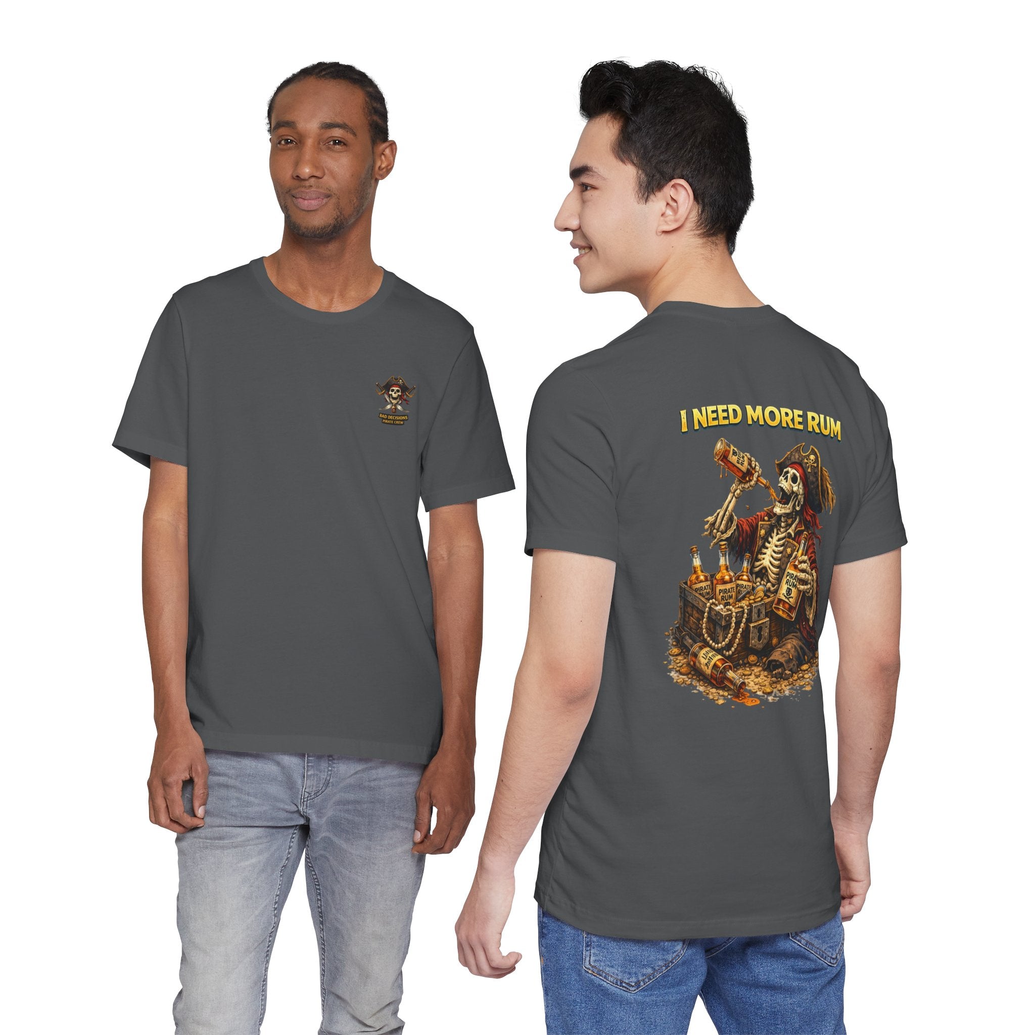 Pirate Skeleton 'I Need More Rum' T-Shirt