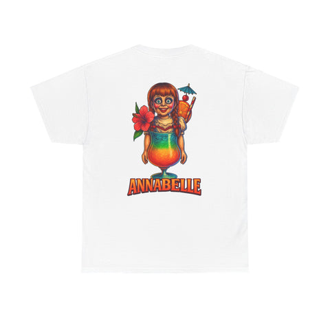 T-Shirt - Tropical Cocktails Annabelle  After a Hard Day of Horror Graphic Tee