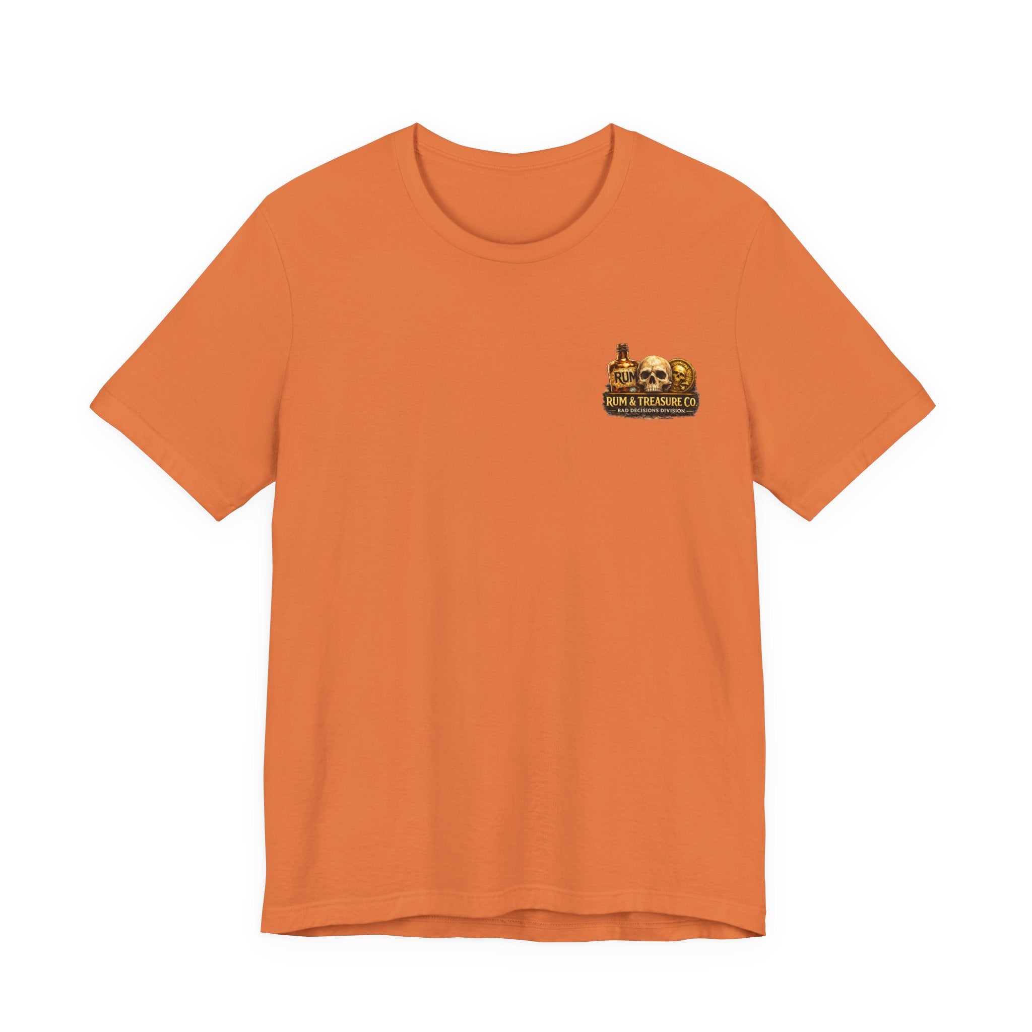 Gold First Pirate Tee — 'Gold First, Questions Later' Treasure Skull T-Shirt