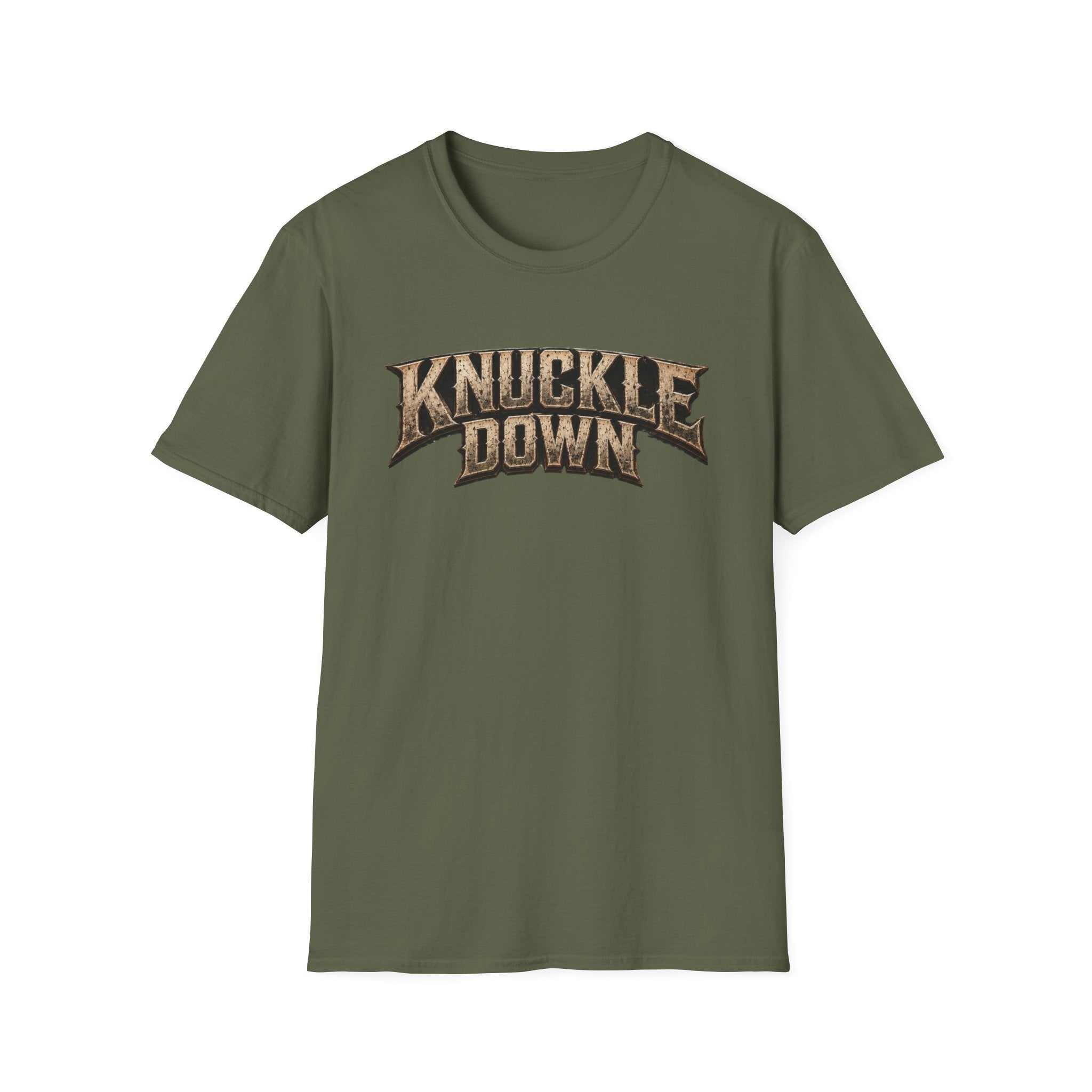 Knuckle Down Graphic T‑Shirt — Vintage Rugged Fighting Vibe