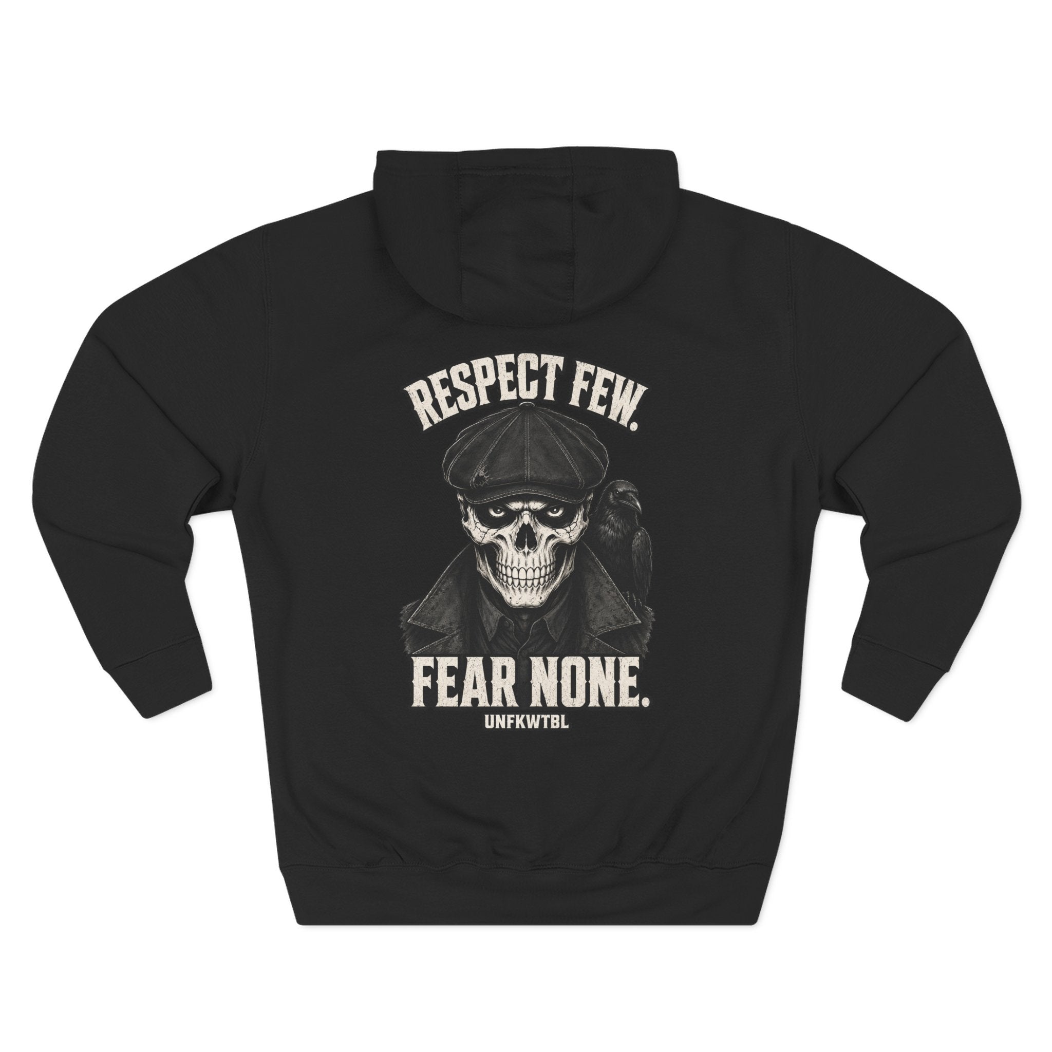 Respect Few Fear None Hoodie Skull & Raven