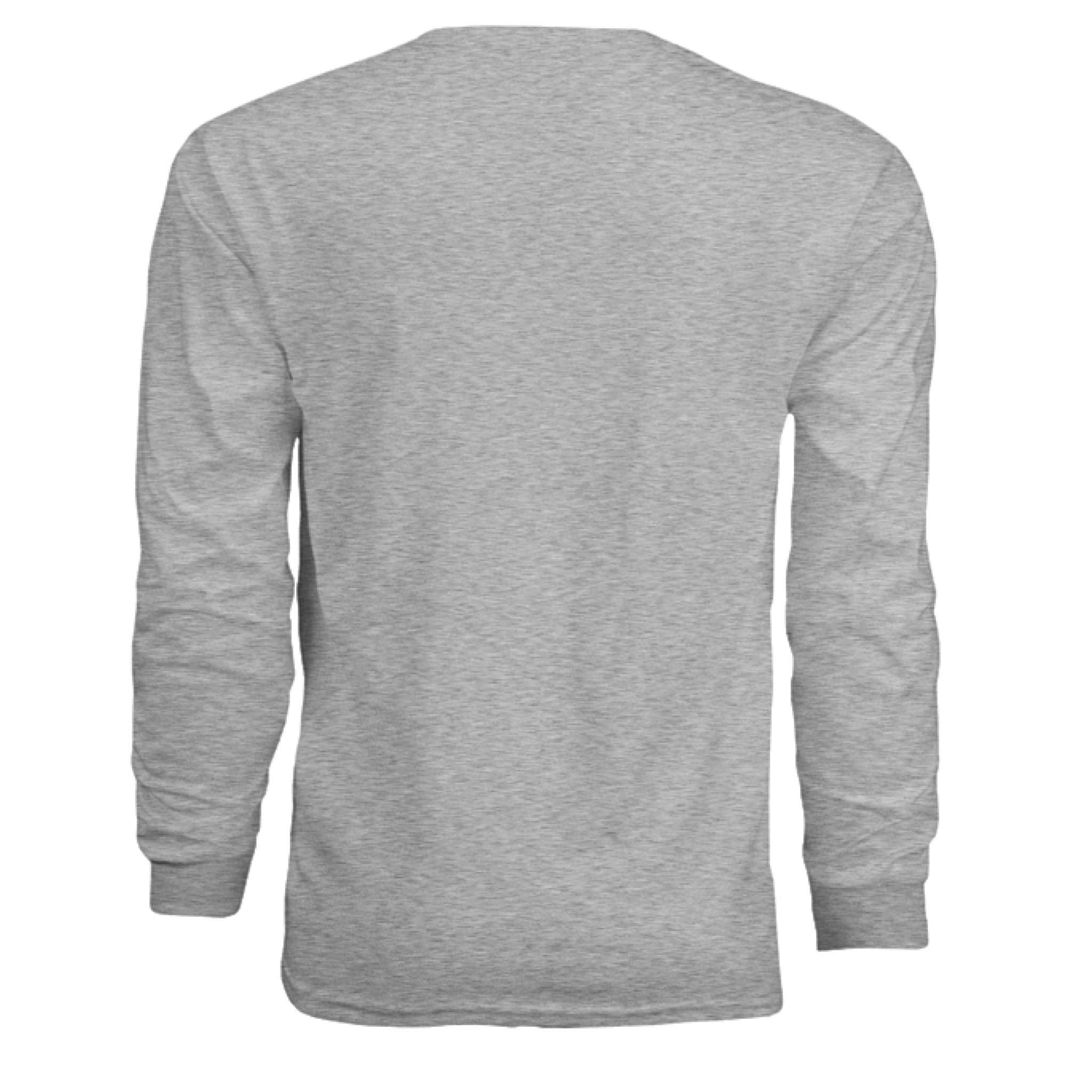 Peaky Blinders UNFKWTBL long-sleeve Gildan cotton t-shirt in ash grey with ribbed cuffs and classic fit