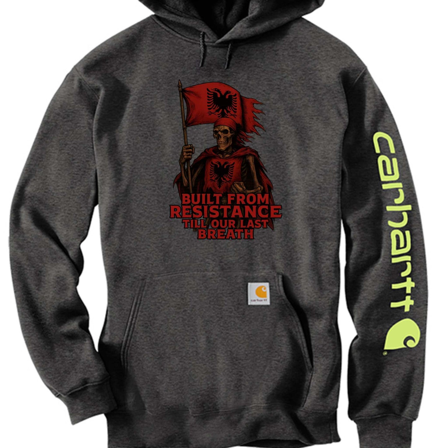 Carhartt CTK288 midweight hooded sweatshirt with logo and durable triple-stitched seams