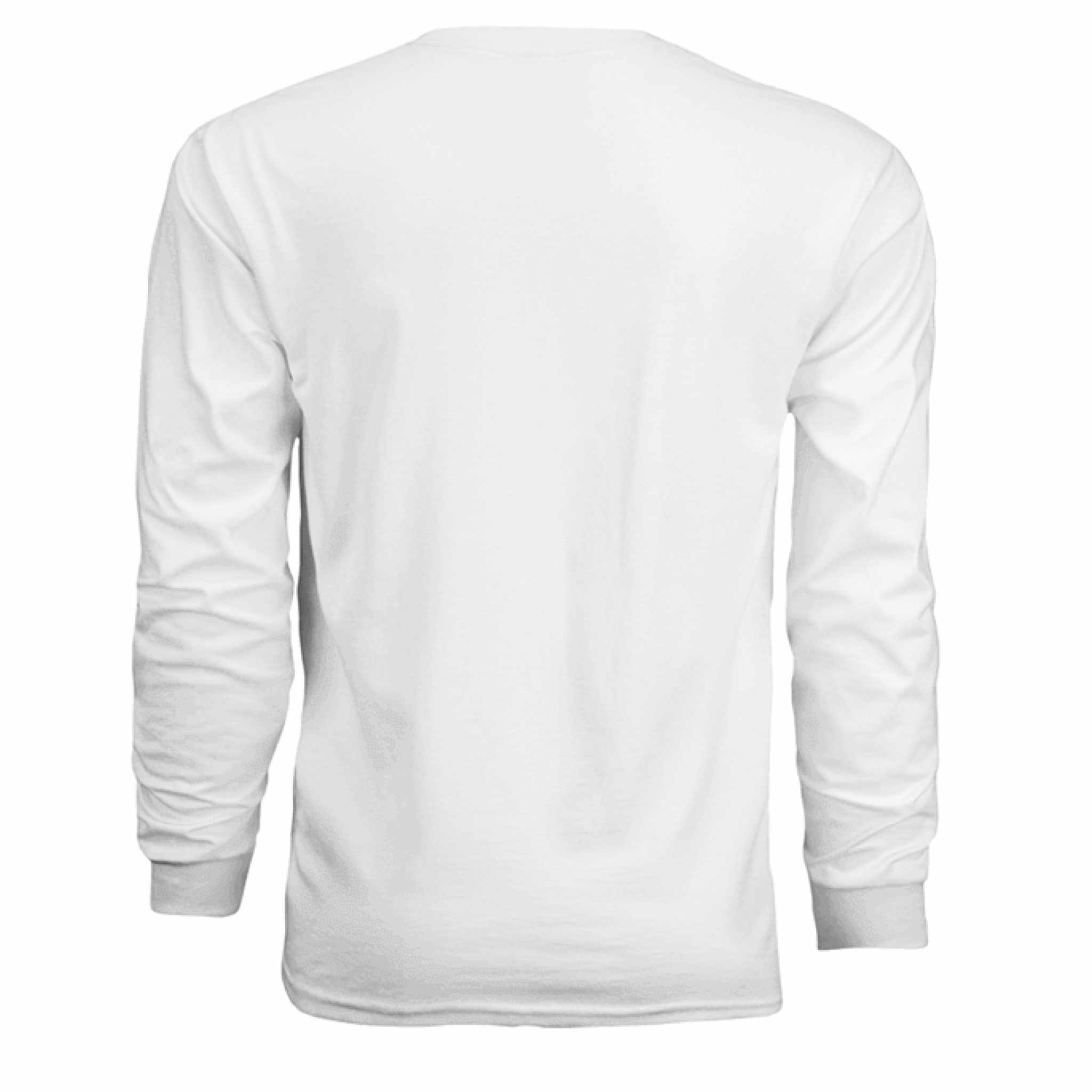 Gildan G240 Adult Ultra Cotton long-sleeve t-shirt in ash grey with ribbed cuffs and classic fit