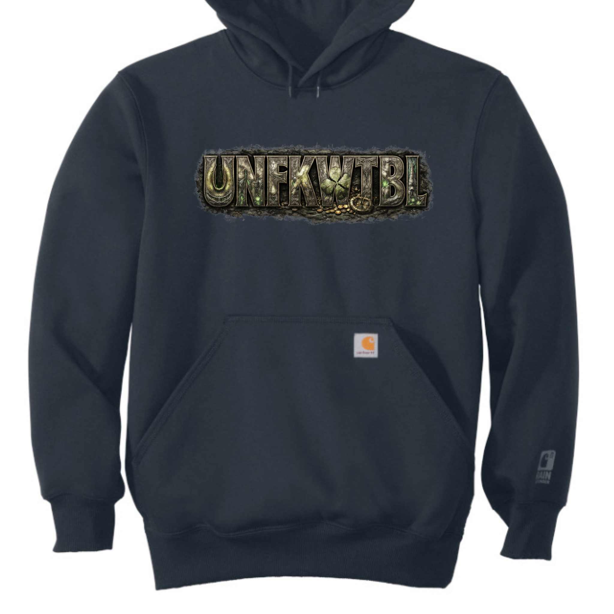 Carhartt CT100615 heavy-duty water-repellent hooded sweatshirt with front and security pockets