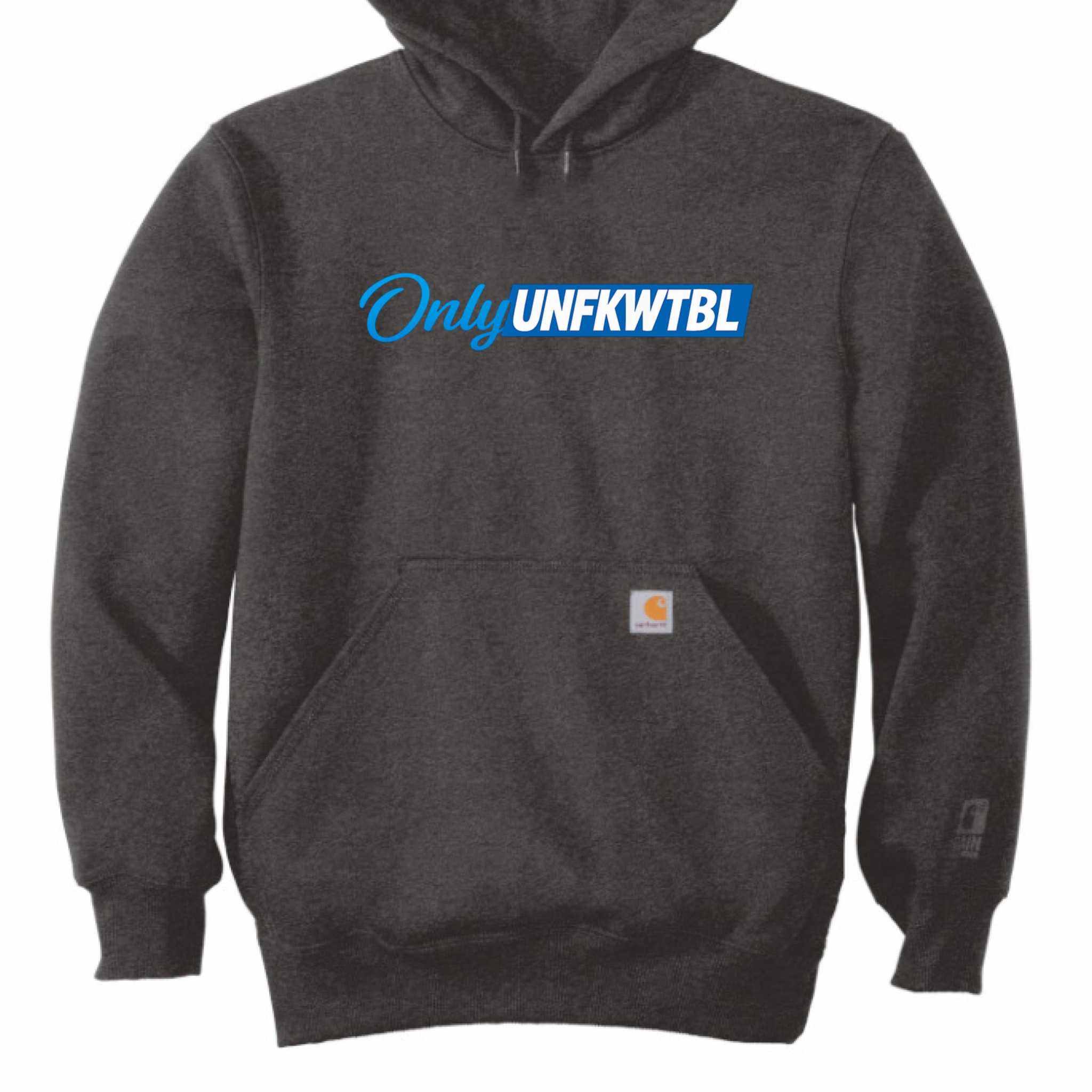 Carhartt CT100615 heavy-duty hooded sweatshirt with Rain Defender finish and front hand warmer pocket