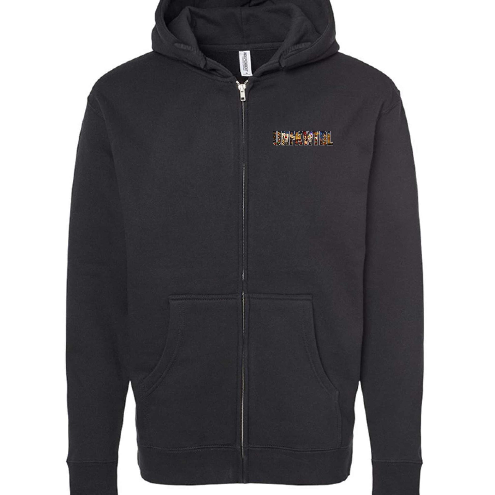Independent Trading Co. IND4000Z full-zip hooded sweatshirt with fleece lining and nickel zipper