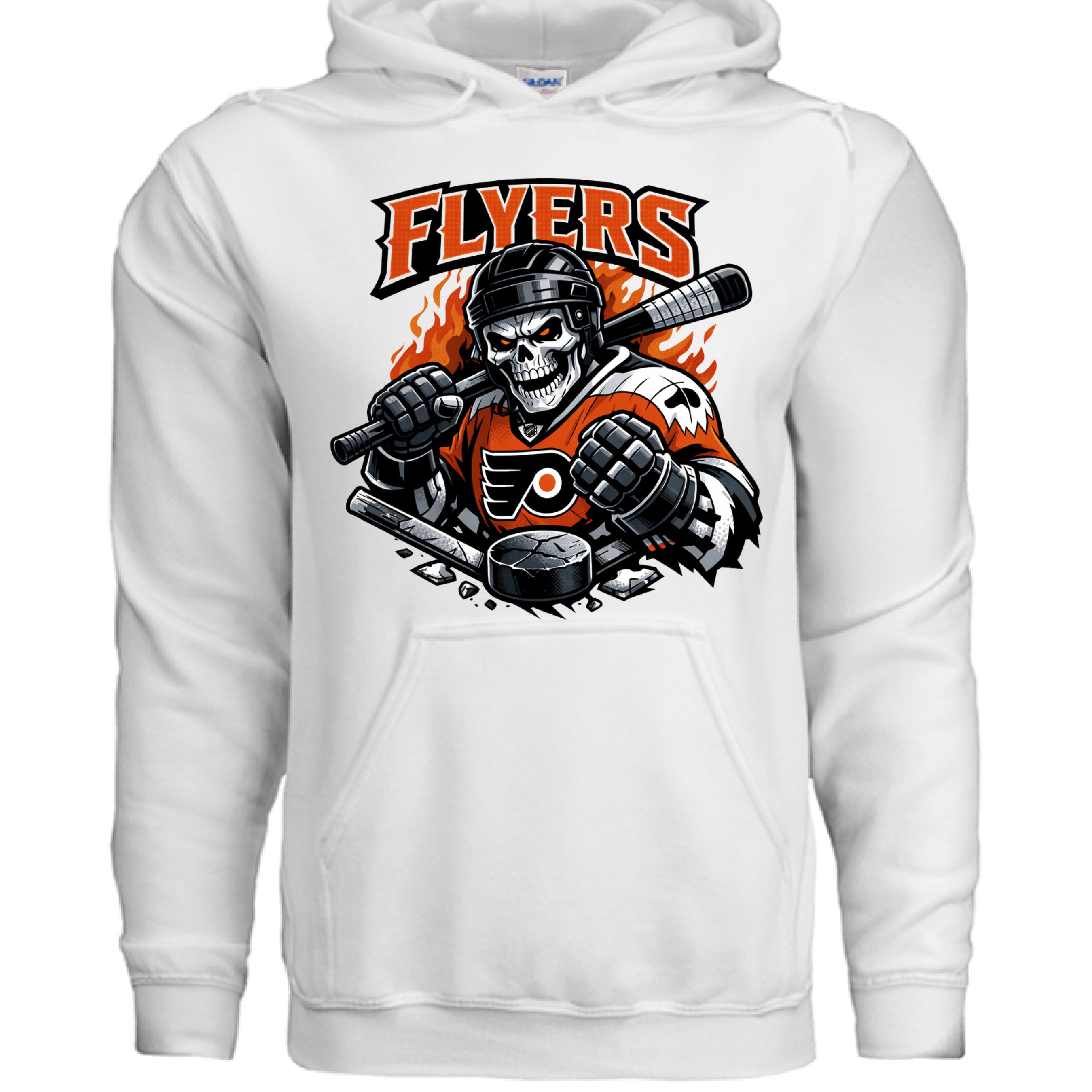 Philadelphia Flyers Retro Hockey Hoodie - UNFKWTBL COMPANY INC